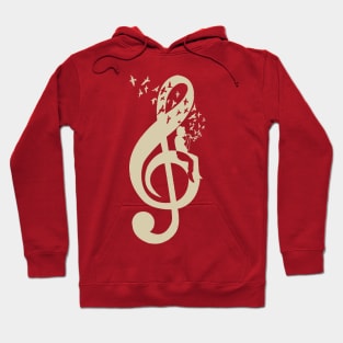 Treble Clef -  Music Singer - Vintage Hoodie